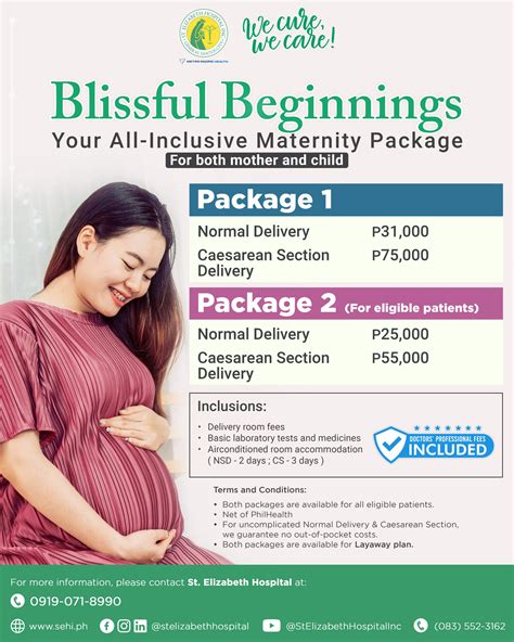 Maternity Package – St. Elizabeth Hospital, Inc..